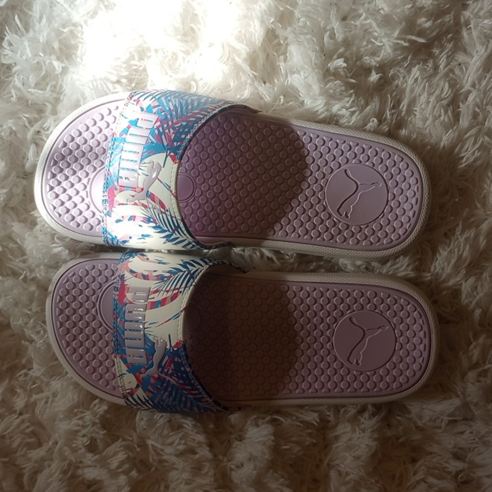 Colorful puma slides